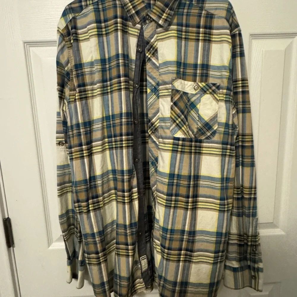 Sean John Plaid Button Up Shirt 2xl